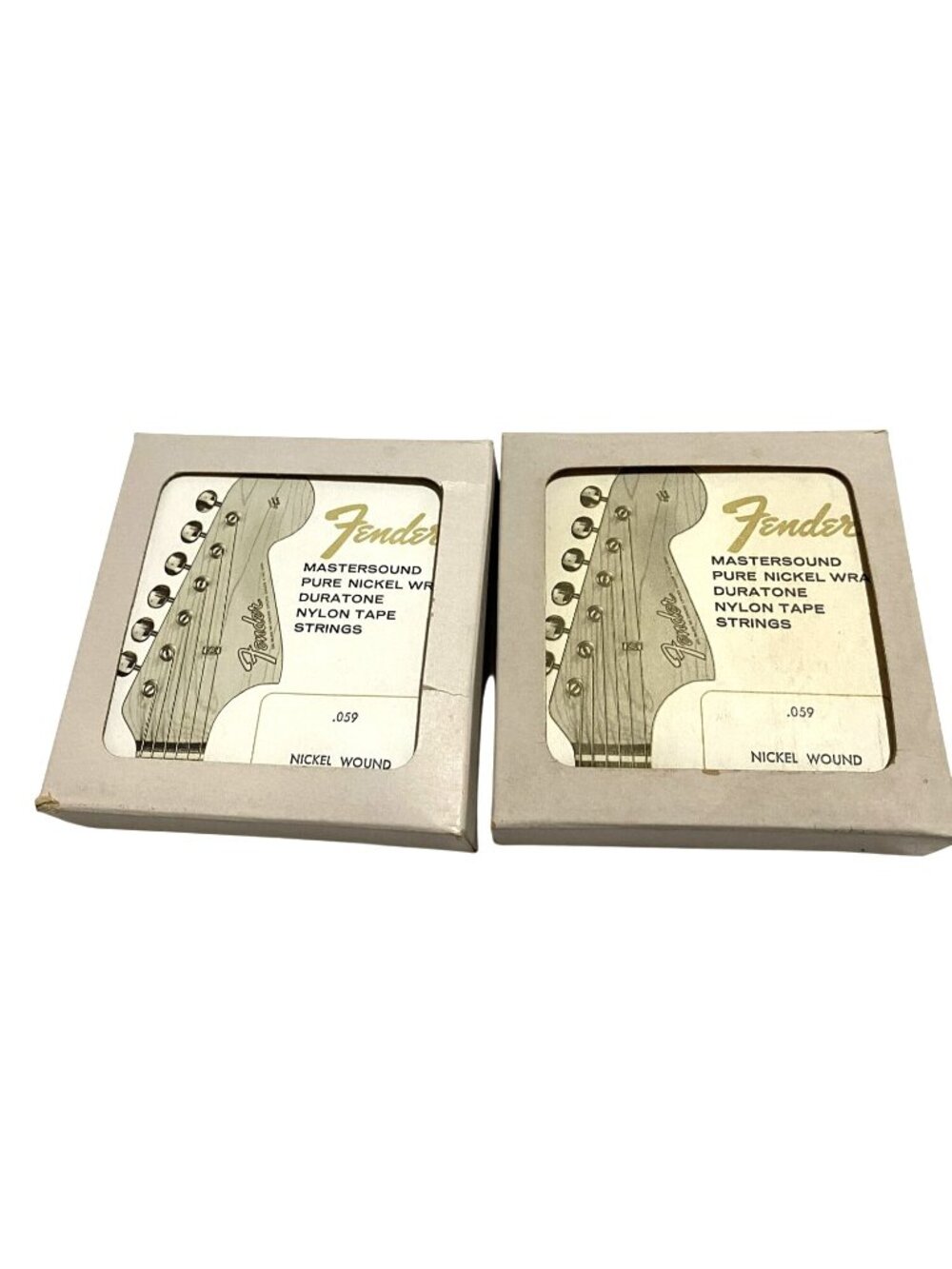 Fender Mastersound Pure Nickel Wrap Duratone Guitar Strings .059 2 Boxes NOS